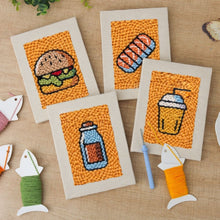 Carica l'immagine nel visualizzatore di Gallery, Punch Needle Kit (4 pezzi) con cornici - Pasto Gustoso