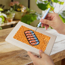 Carica l'immagine nel visualizzatore di Gallery, Punch Needle Kit (4 pezzi) con cornici - Pasto Gustoso