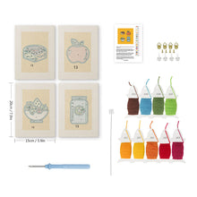 Carica l'immagine nel visualizzatore di Gallery, Punch Needle Kit (4 pezzi) con cornici - Pausa Pranzo