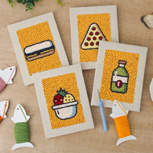 Carica l'immagine nel visualizzatore di Gallery, Punch Needle Kit (4 pezzi) con cornici - Snack Attack