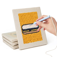 Carica l'immagine nel visualizzatore di Gallery, Punch Needle Kit (4 pezzi) con cornici - Snack Attack