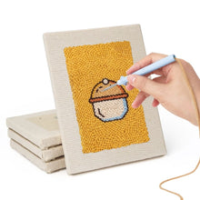 Carica l'immagine nel visualizzatore di Gallery, Punch Needle Kit (4 pezzi) con cornici - Dolci da Forno