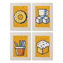 Carica l'immagine nel visualizzatore di Gallery, Punch Needle Kit (4 pezzi) con cornici - Delizie Gustose Figured'Art