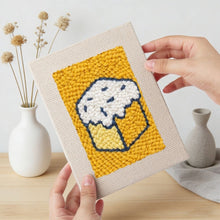 Carica l'immagine nel visualizzatore di Gallery, Punch Needle Kit (4 pezzi) con cornici - Delizie Gustose