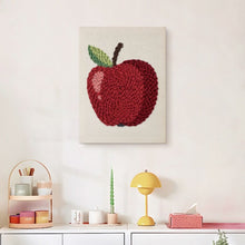 Carica l'immagine nel visualizzatore di Gallery, Punch Needle Kit con cornice - Mela Rossa
