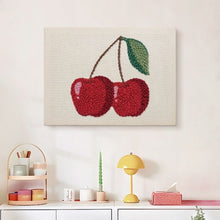 Carica l'immagine nel visualizzatore di Gallery, Punch Needle Kit con cornice - Ciliegie