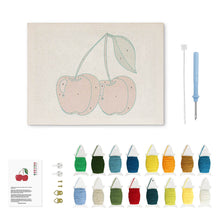 Carica l'immagine nel visualizzatore di Gallery, Punch Needle Kit con cornice - Ciliegie
