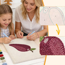 Carica l'immagine nel visualizzatore di Gallery, Punch Needle Kit con cornice - Prugna Dolce