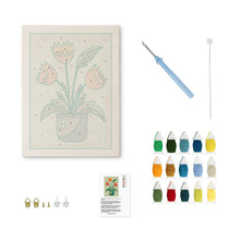 Carica l'immagine nel visualizzatore di Gallery, Punch Needle Kit con cornice - Tulipani in Fiore