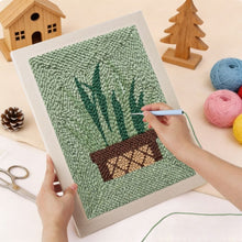 Carica l'immagine nel visualizzatore di Gallery, Punch Needle Kit con cornice - Sansevieria