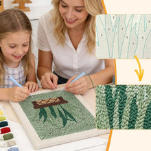Carica l'immagine nel visualizzatore di Gallery, Punch Needle Kit con cornice - Sansevieria