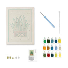 Carica l'immagine nel visualizzatore di Gallery, Punch Needle Kit con cornice - Sansevieria