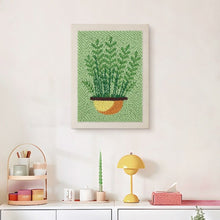 Carica l'immagine nel visualizzatore di Gallery, Punch Needle Kit con cornice - Felci in Vaso
