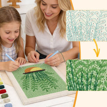 Carica l'immagine nel visualizzatore di Gallery, Punch Needle Kit con cornice - Felci in Vaso