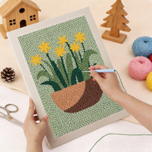 Carica l'immagine nel visualizzatore di Gallery, Punch Needle Kit con cornice - Narcisi al Sole