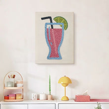 Carica l'immagine nel visualizzatore di Gallery, Punch Needle Kit con cornice - Limonata Rosa