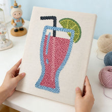 Carica l'immagine nel visualizzatore di Gallery, Punch Needle Kit con cornice - Limonata Rosa