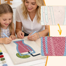 Carica l'immagine nel visualizzatore di Gallery, Punch Needle Kit con cornice - Limonata Rosa