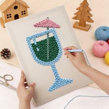 Carica l'immagine nel visualizzatore di Gallery, Punch Needle Kit con cornice - Brezza Tropicale