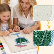 Carica l'immagine nel visualizzatore di Gallery, Punch Needle Kit con cornice - Brezza Tropicale