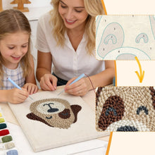 Carica l'immagine nel visualizzatore di Gallery, Punch Needle Kit con cornice - Cane Sorridente
