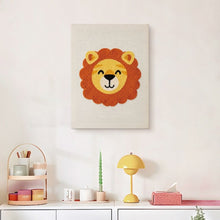 Carica l'immagine nel visualizzatore di Gallery, Punch Needle Kit con cornice - Piccolo Leone