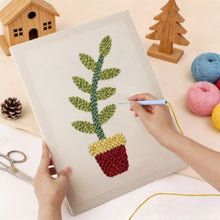 Carica l'immagine nel visualizzatore di Gallery, Punch Needle Kit con cornice - Gioia in Vaso