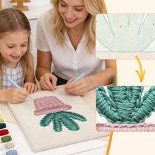 Carica l'immagine nel visualizzatore di Gallery, Punch Needle Kit con cornice - Piccolo Cactus