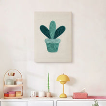 Carica l'immagine nel visualizzatore di Gallery, Punch Needle Kit con cornice - Succulenta Sorridente