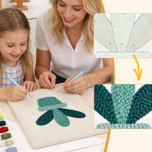 Carica l'immagine nel visualizzatore di Gallery, Punch Needle Kit con cornice - Succulenta Sorridente