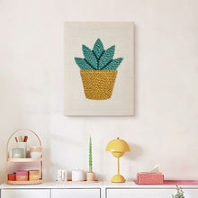Carica l'immagine nel visualizzatore di Gallery, Punch Needle Kit con cornice - Succulenta al Sole