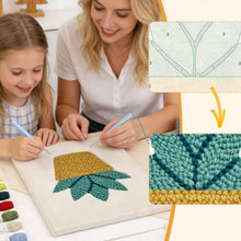 Carica l'immagine nel visualizzatore di Gallery, Punch Needle Kit con cornice - Succulenta al Sole