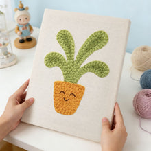 Carica l'immagine nel visualizzatore di Gallery, Punch Needle Kit con cornice - Pianta Felice