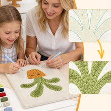 Carica l'immagine nel visualizzatore di Gallery, Punch Needle Kit con cornice - Pianta Felice