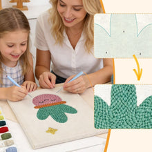Carica l'immagine nel visualizzatore di Gallery, Punch Needle Kit con cornice - Cactus Sorridente