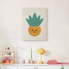 Carica l'immagine nel visualizzatore di Gallery, Punch Needle Kit con cornice - Ananas al Sole