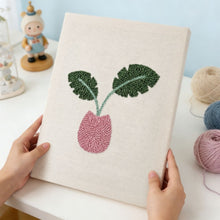 Carica l'immagine nel visualizzatore di Gallery, Punch Needle Kit con cornice - Fioritura Tropicale