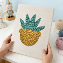Carica l'immagine nel visualizzatore di Gallery, Punch Needle Kit con cornice - Succulenta Baciata dal Sole