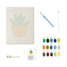 Carica l'immagine nel visualizzatore di Gallery, Punch Needle Kit con cornice - Succulenta Baciata dal Sole