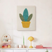 Carica l'immagine nel visualizzatore di Gallery, Punch Needle Kit con cornice - Succulenta Dorata