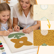 Carica l'immagine nel visualizzatore di Gallery, Punch Needle Kit con cornice - Fiore al Sole