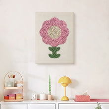 Carica l'immagine nel visualizzatore di Gallery, Punch Needle Kit con cornice - Petali Rosa