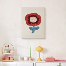 Carica l'immagine nel visualizzatore di Gallery, Punch Needle Kit con cornice - Fioritura Cremisi