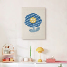 Carica l'immagine nel visualizzatore di Gallery, Punch Needle Kit con cornice - Fiore Blu