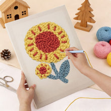 Carica l'immagine nel visualizzatore di Gallery, Punch Needle Kit con cornice - Girasole