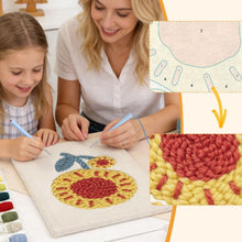 Carica l'immagine nel visualizzatore di Gallery, Punch Needle Kit con cornice - Girasole