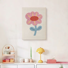 Carica l'immagine nel visualizzatore di Gallery, Punch Needle Kit con cornice - Fiore Delicato