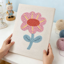 Carica l'immagine nel visualizzatore di Gallery, Punch Needle Kit con cornice - Fiore Delicato