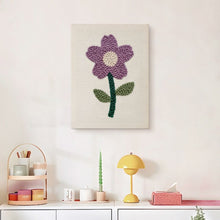 Carica l'immagine nel visualizzatore di Gallery, Punch Needle Kit con cornice - Fiore Primaverile Delicato