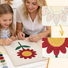 Carica l'immagine nel visualizzatore di Gallery, Punch Needle Kit con cornice - Fiore Radioso